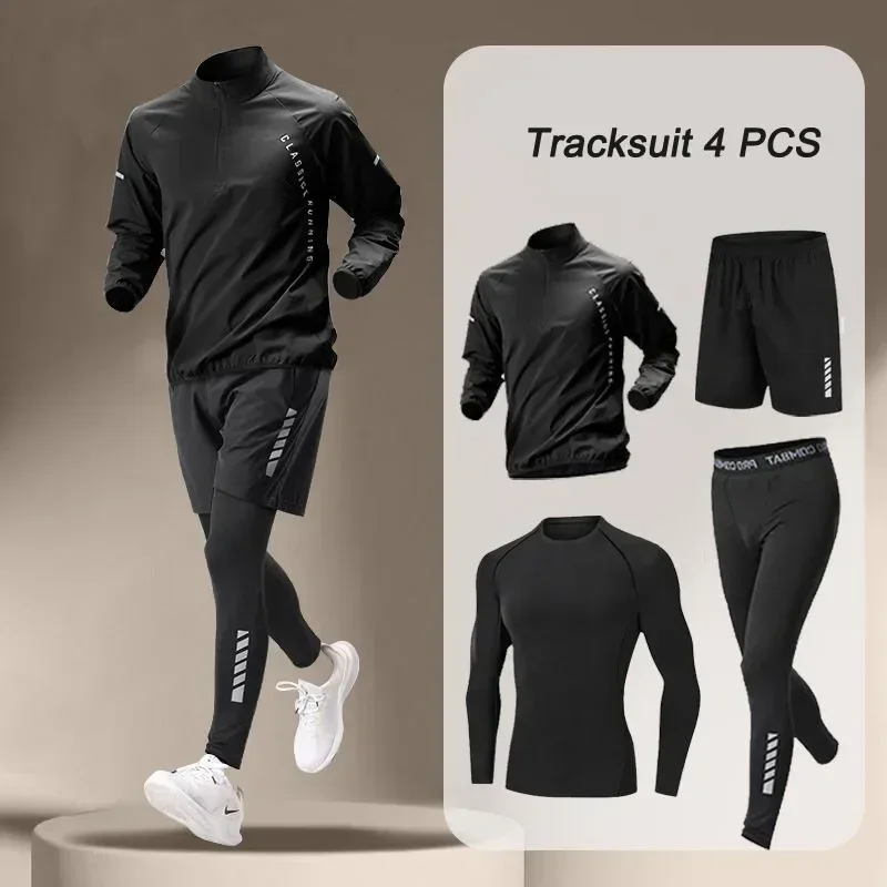 Running Jogging Gear - Spring men's quick drying half zip