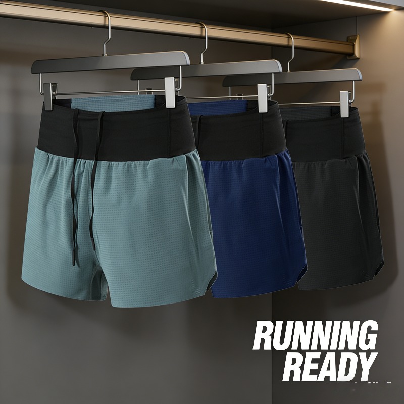 Running Gear For Marathon - Men 3 Inch Running Shorts Quick