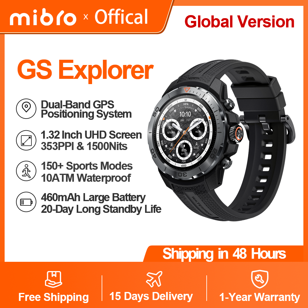 Gps Running Watch - Mibro GS Explorer Smartwatch Rugged Military