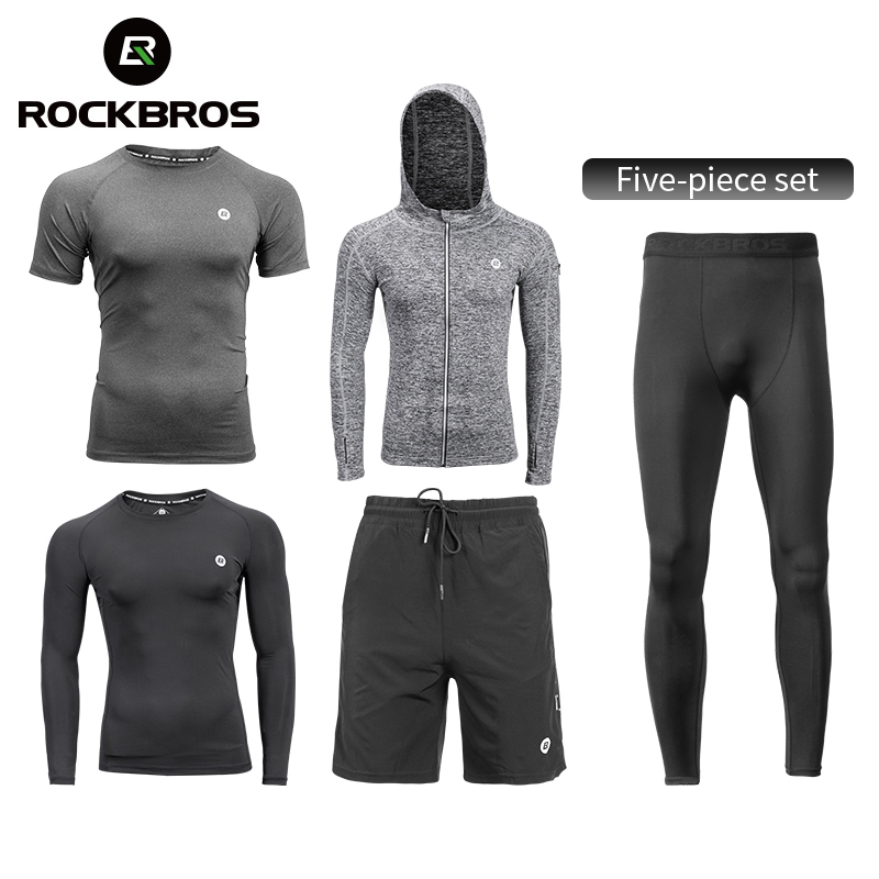 Running Jogging Gear - ROCKBROS Men's Tracksuit Gym Fitness Running