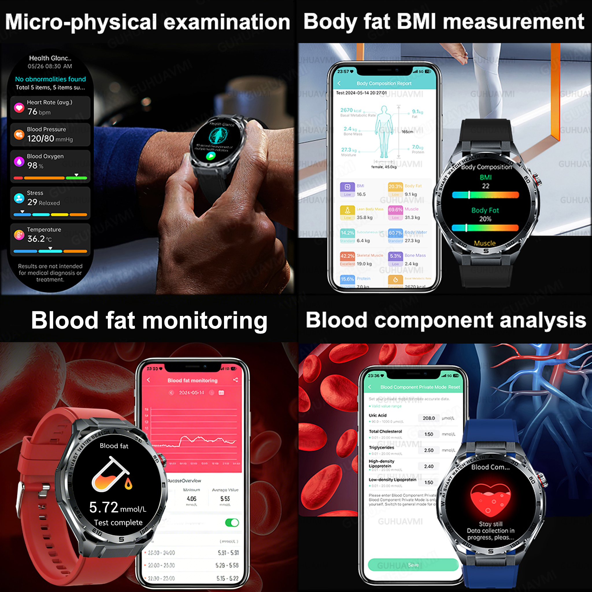 2026 New Body Fat AI Analysis  - Gps Running Watch avis et prix