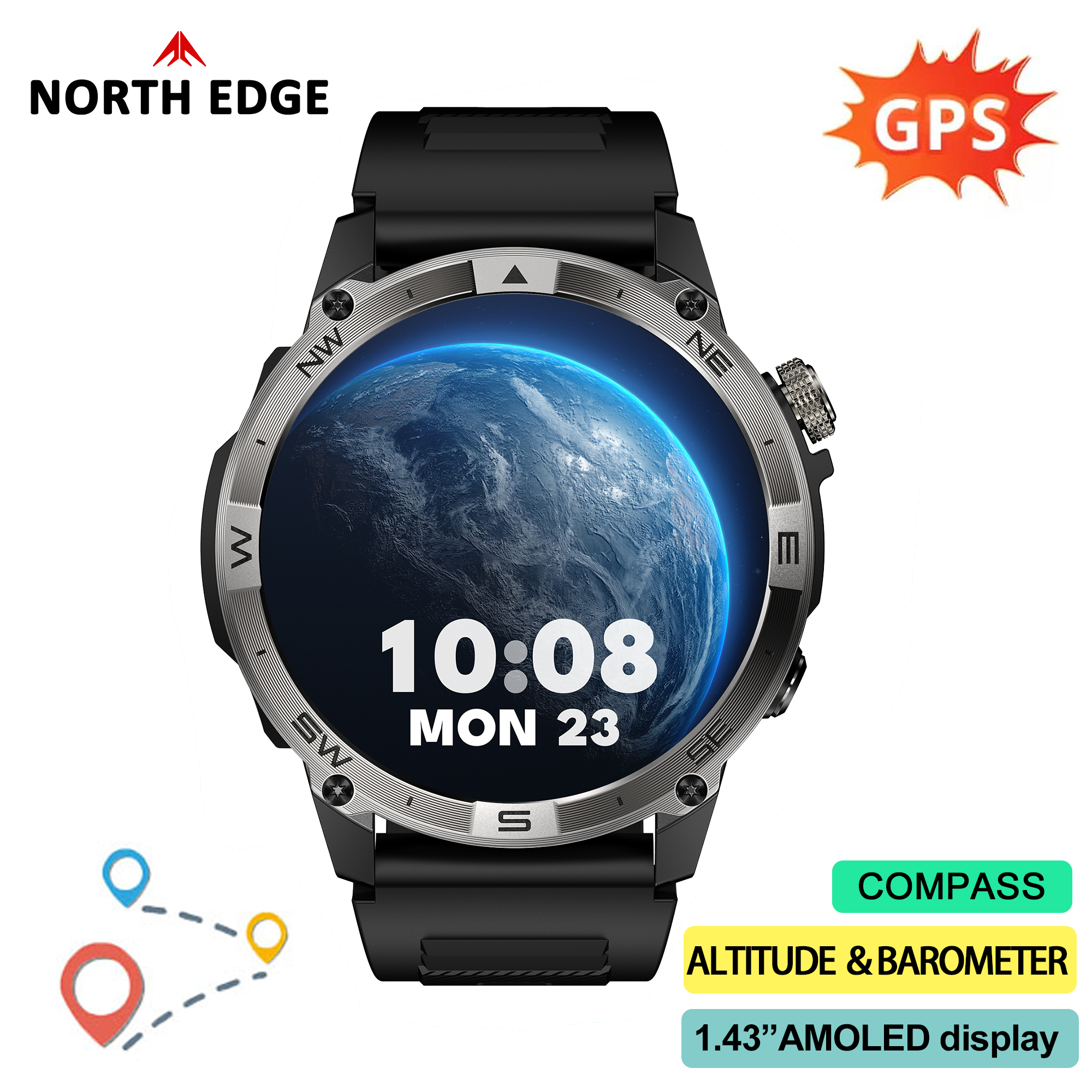 NORTH EDGE GPS Sports Smart Wa - Gps Running Watch avis et prix