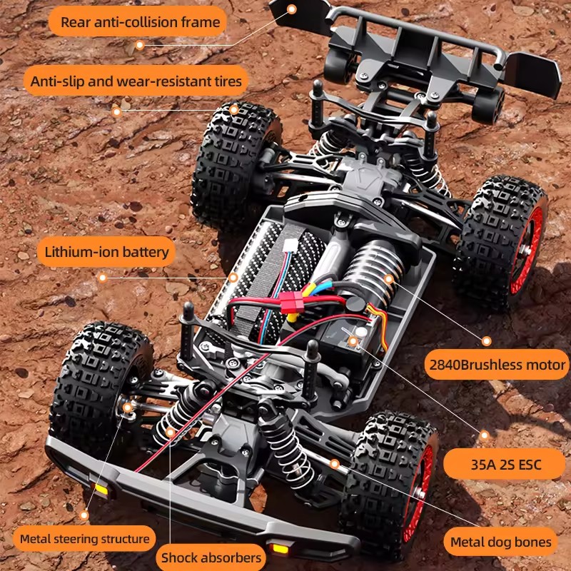 80KM/H Brushless RC Racing Car - Running Gear Vehicle avis et prix