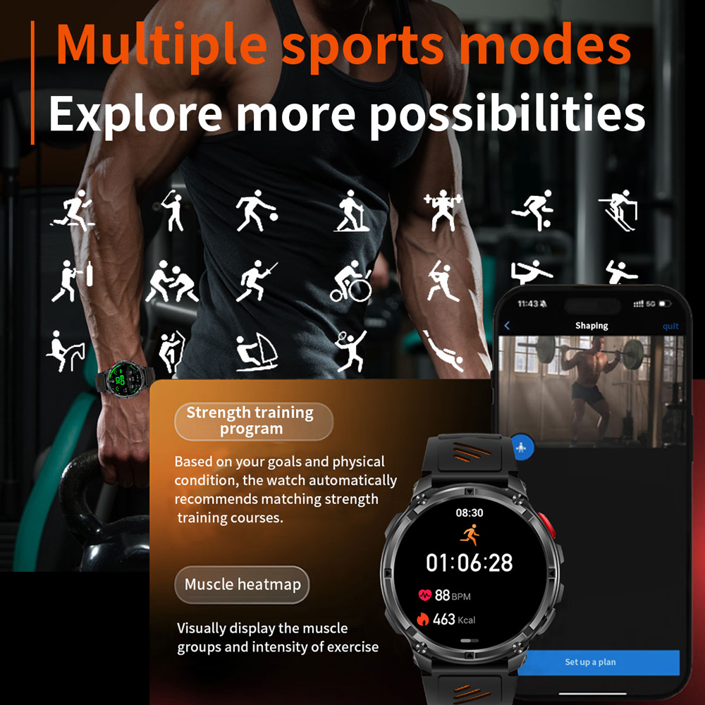 2026 New T-Rex3 Pro 1100mAh Ba - Gps Running Watch avis et prix