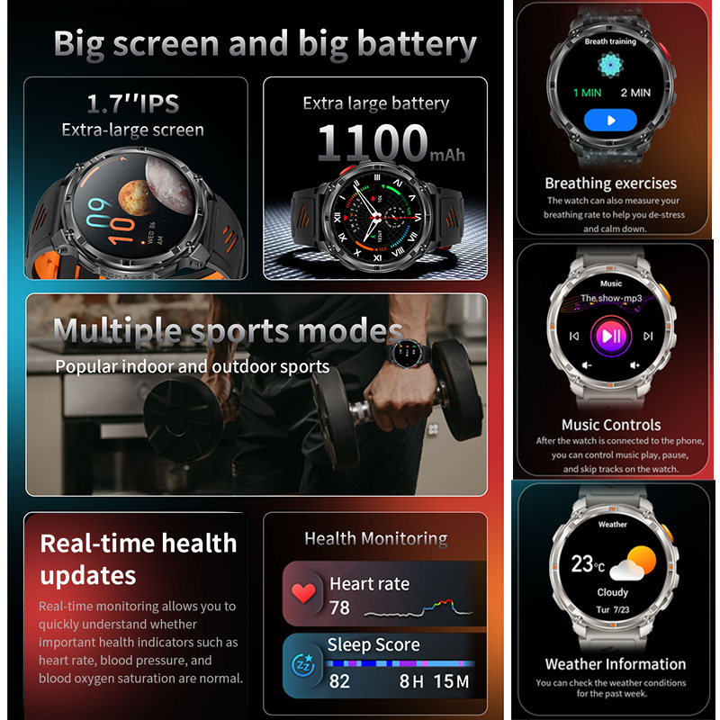 2026 New T-Rex3 Pro 1100mAh Ba - Gps Running Watch avis et prix
